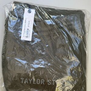 NEW - Taylor Stitch - Army Waffle - L